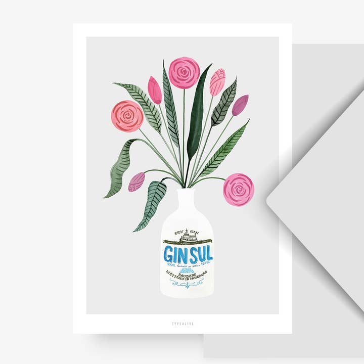 Postcard/ Ginspiration No. 3 for wholesale by typealive