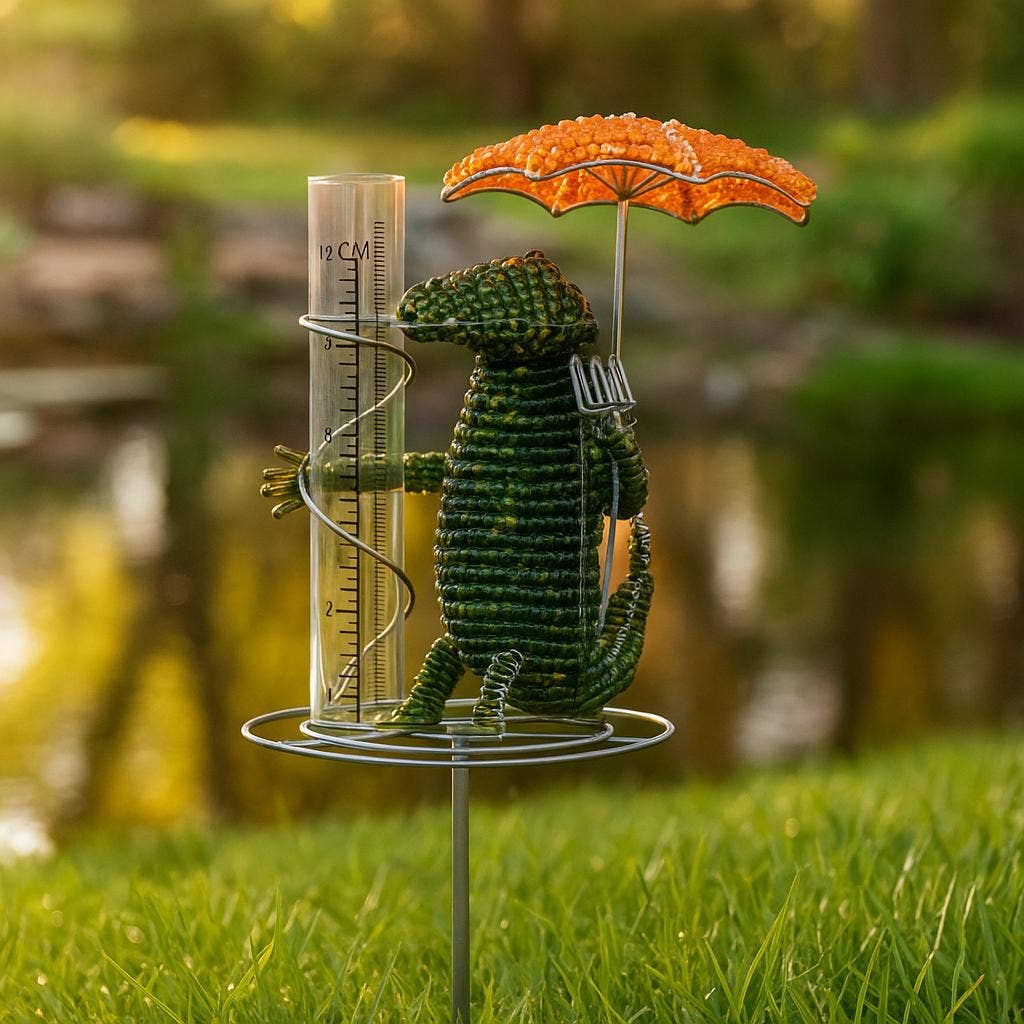 Beadworx By Extol Accessories Ltd. - Wholesale Outdoor Ornament/Decor - Rain Gauge Gator Set of 23