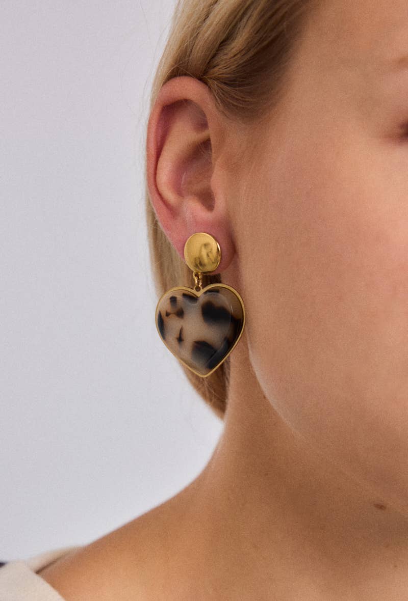 Gold Stainless steel earrings 124RX192 for wholesale on Faire1