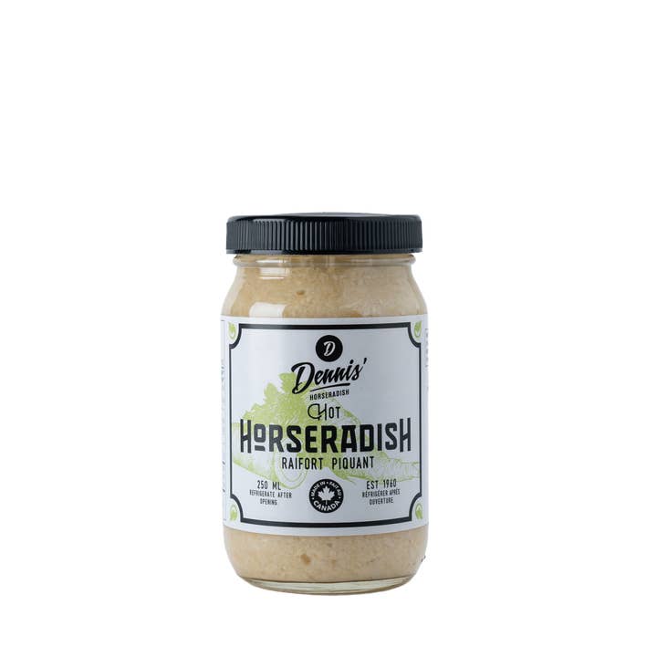 Dennis' Hot Horseradish for wholesale by Dennis Horseradish