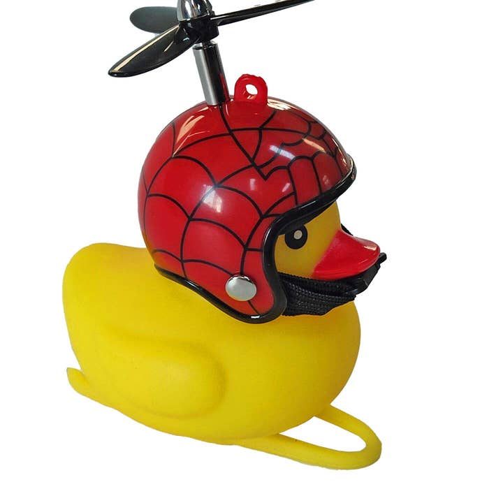 MAGS - Wholesale Biking Accessories - Bicycle rubber duck with Spider helmet