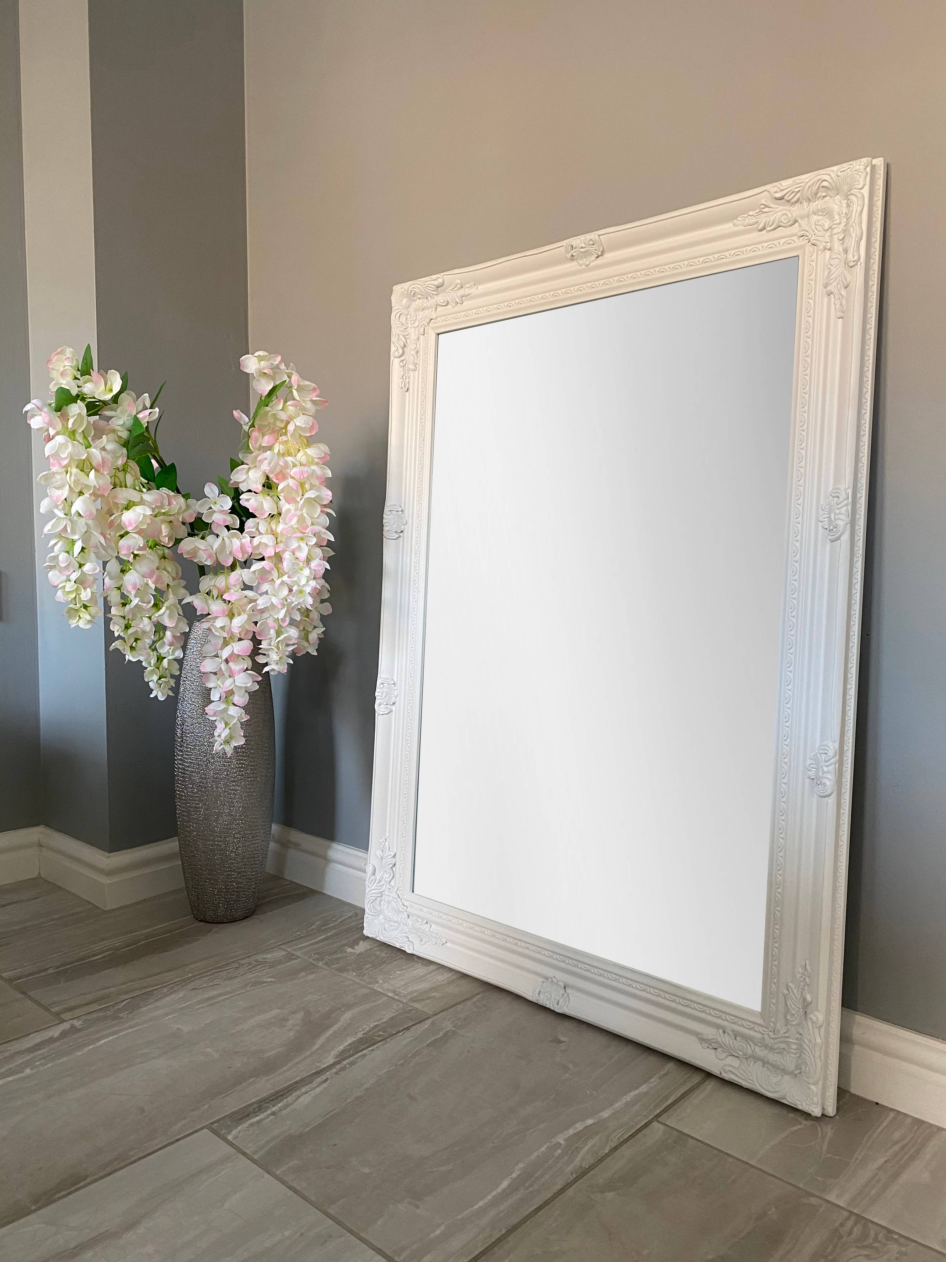DOWNTON WHOLESALE – wholesale Wall mirror – Large White Wall Mirror 90cm (Pack of 2) Price - £35 each1