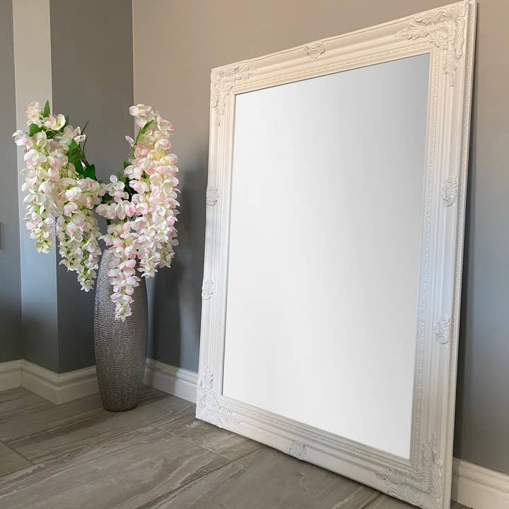 DOWNTON WHOLESALE – wholesale Wall mirror – Large White Wall Mirror 90cm (Pack of 2) Price - £35 each1