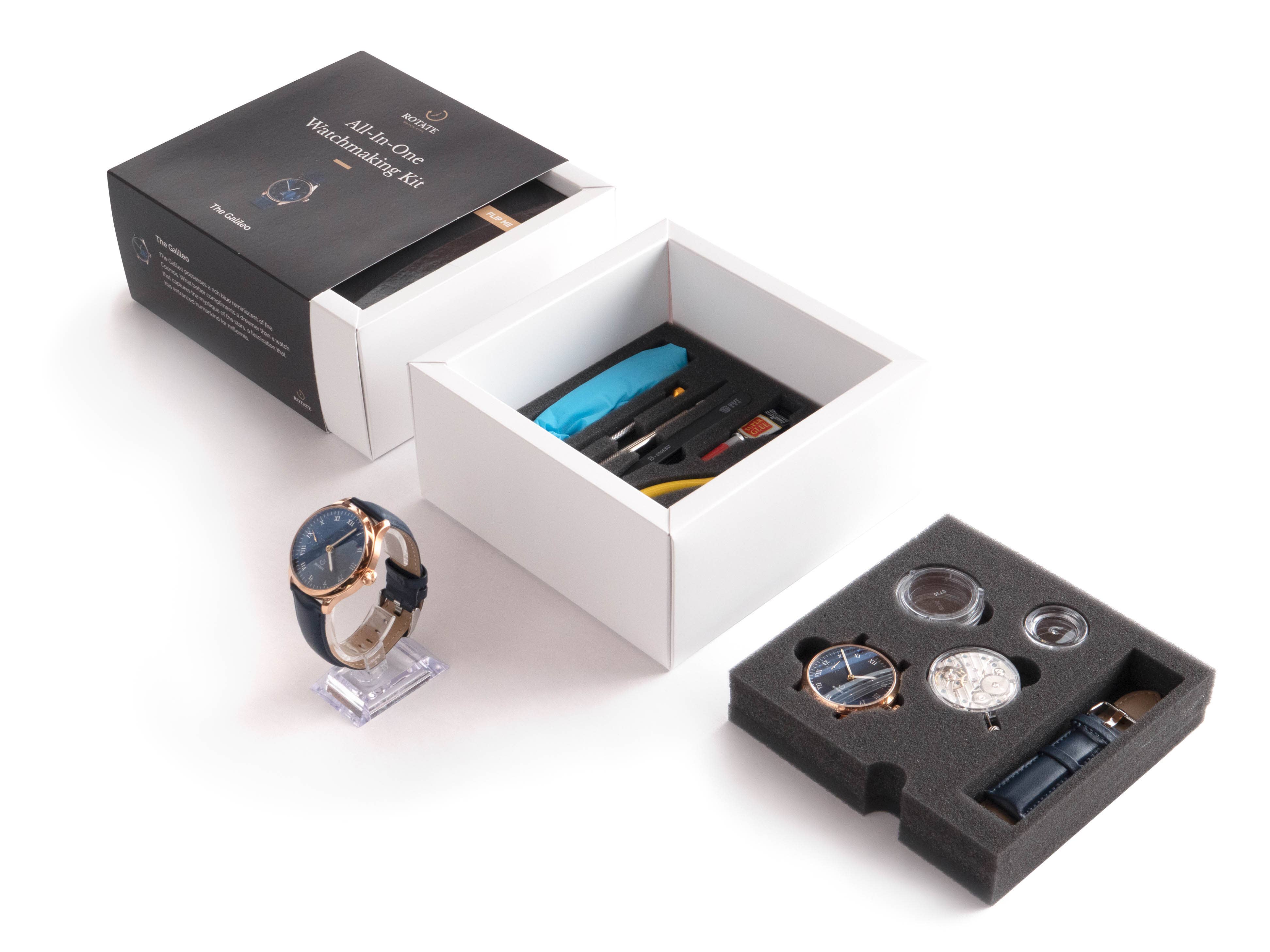 Rotate Watch Kits - Vente Kit de bricolage - Le Galileo - Kit Horlogerie1