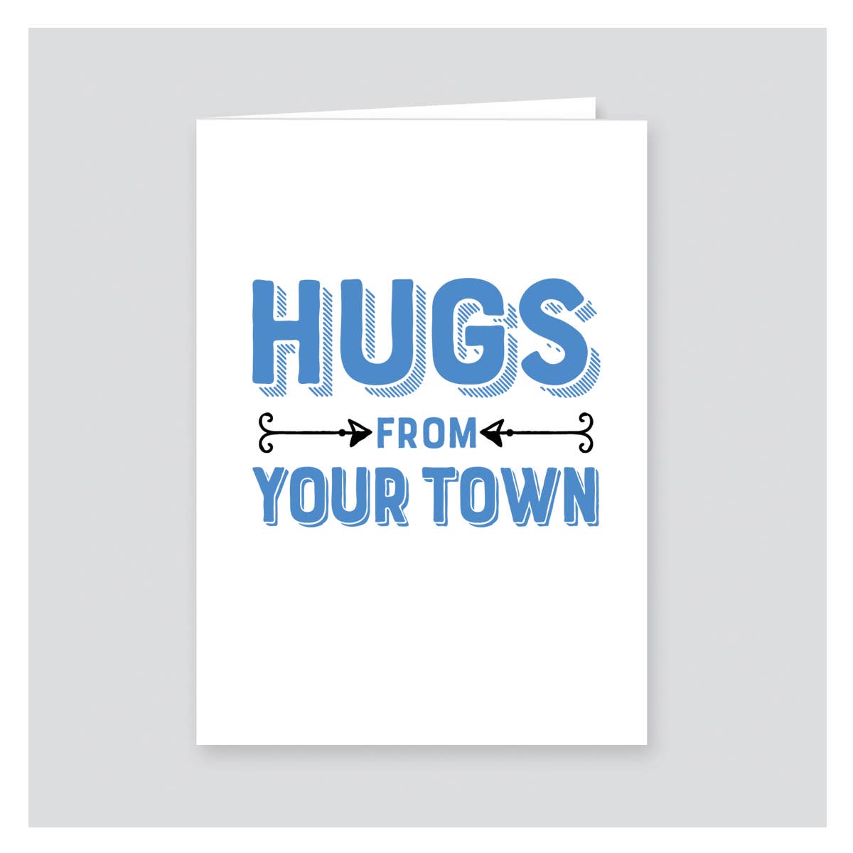 Rock Scissor Paper - Wholesale Stationery/Notecard Set - Personalized City Note Card, Hugs Name Drop Design2