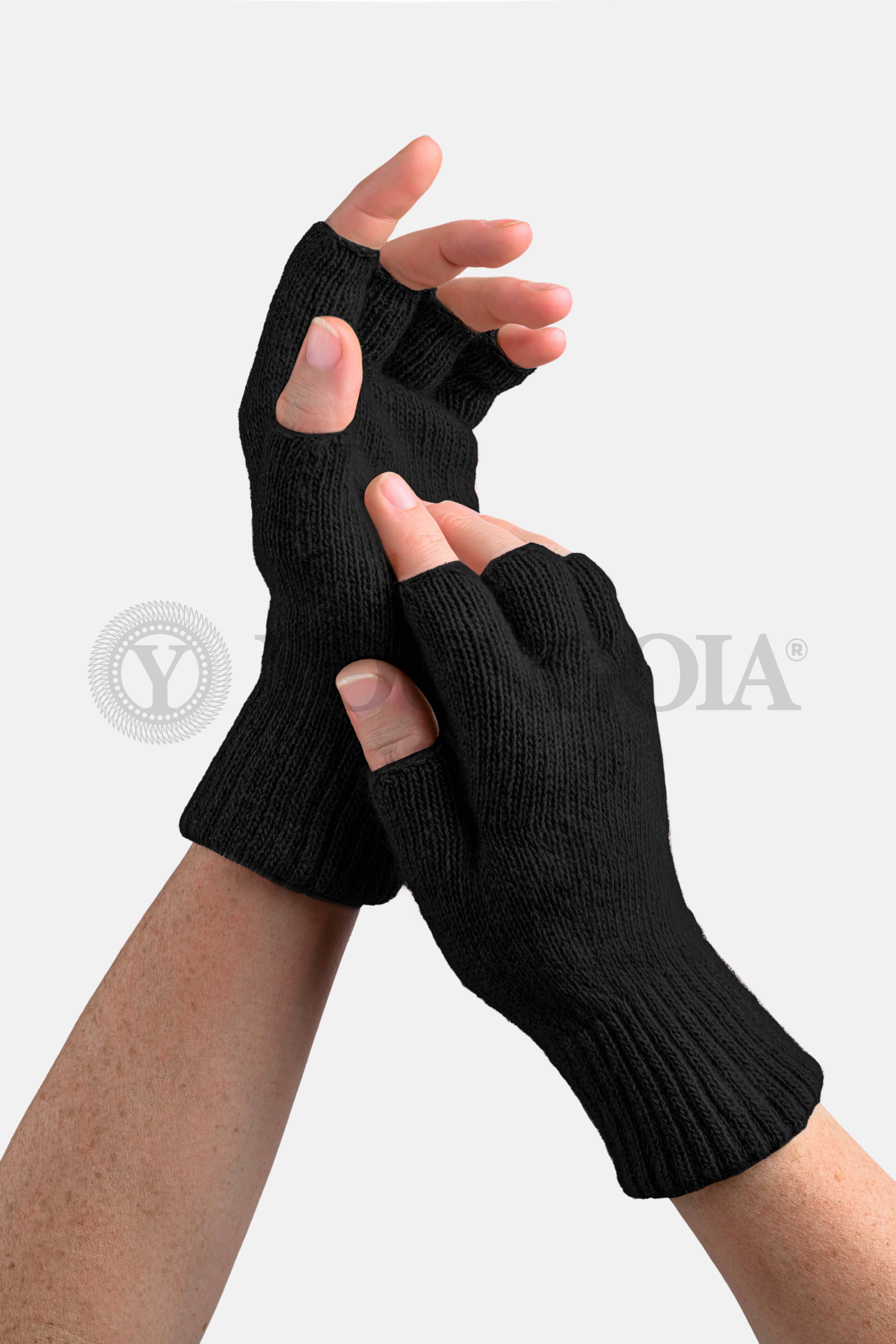YOUNGOIA SRL - Wholesale Gloves - Women's - CASHMERE BLEND FINGERLESS GLOVE - MADE IN ITALY