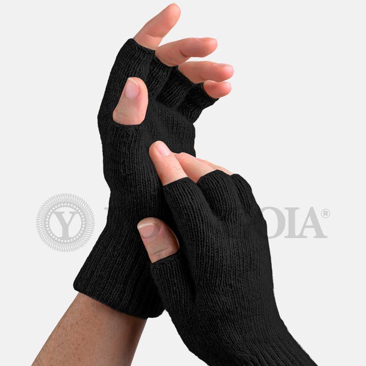 YOUNGOIA SRL - Wholesale Gloves - Women's - CASHMERE BLEND FINGERLESS GLOVE - MADE IN ITALY0