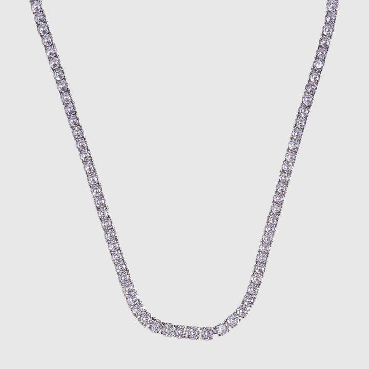 Tennis Choker Silver for wholesale by DRAE COLLECTION