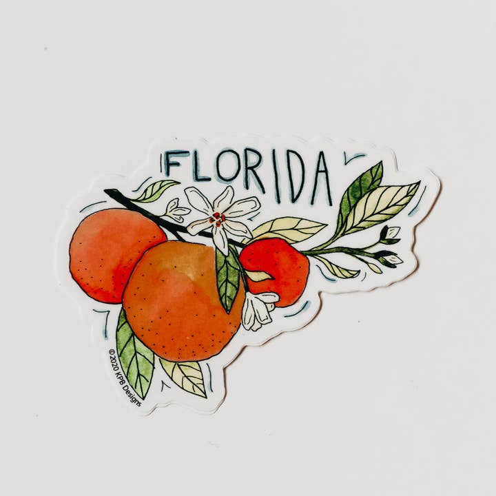 Florida appelsiner vinylklistermærke for engroshandel hos Sticker Girl