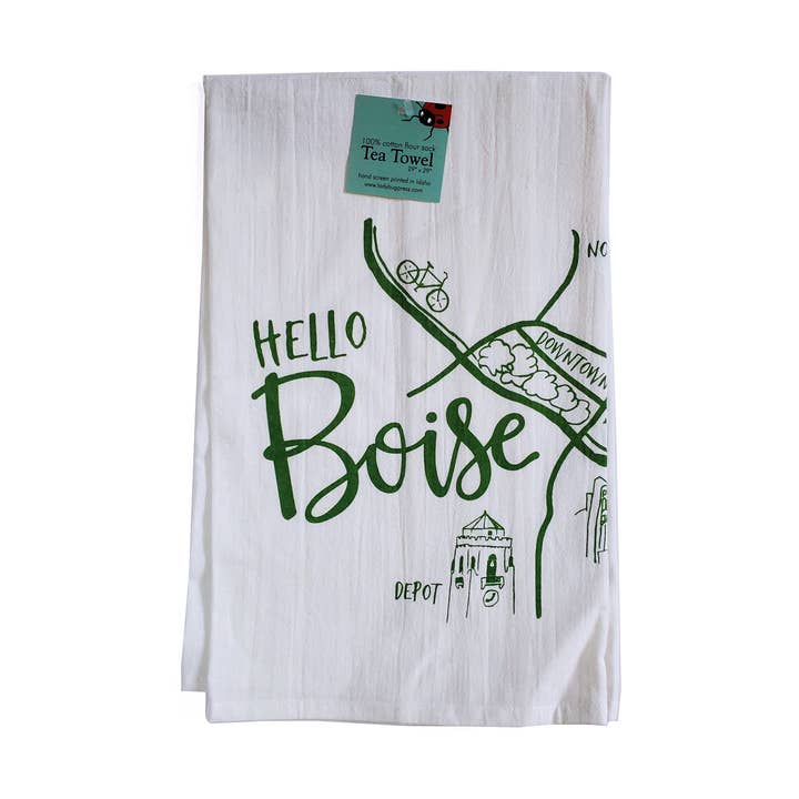 Torchon Boise Map pour la vente par Ladybug Press