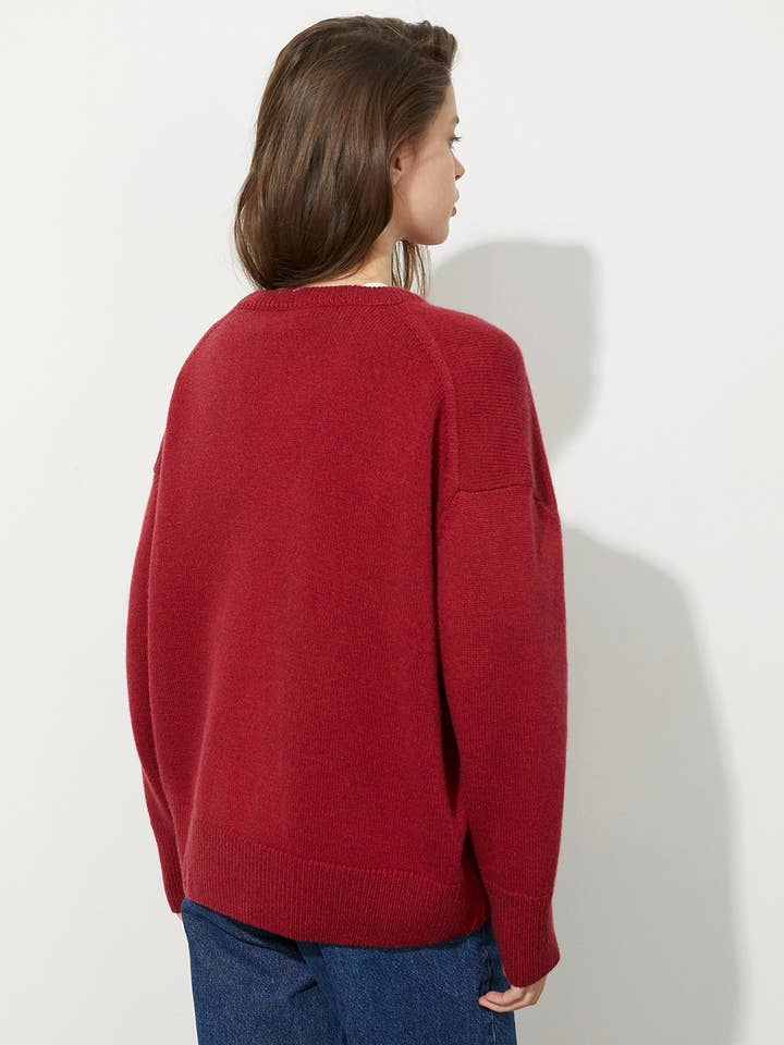 Marayn - Wholesale Knit Sweater - Women's - AutumnWinter Womens Loose Crewneck Pullover Sweater24