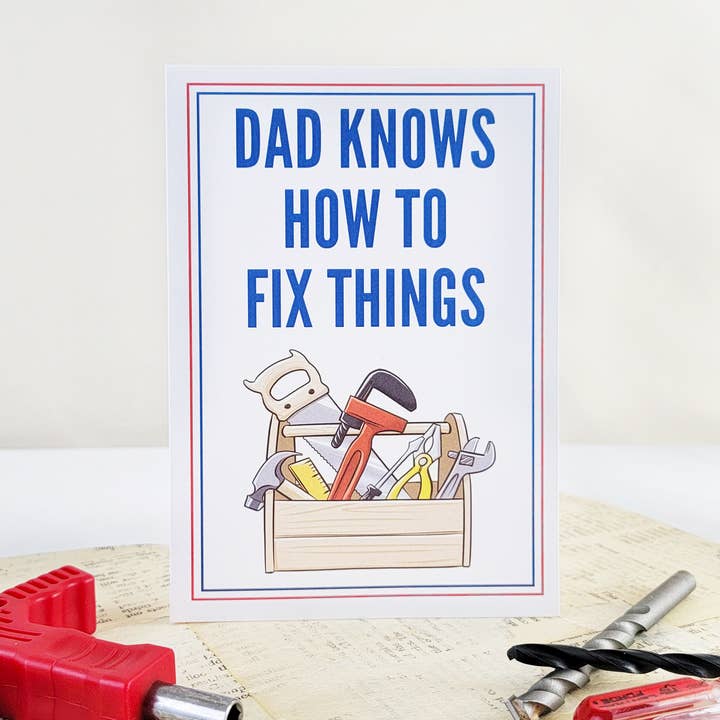 Card Foolery - Vente Carte pour la fête des Pères - Carte de vœux humoristique en 3D pour la fête des pères Handy Dad2