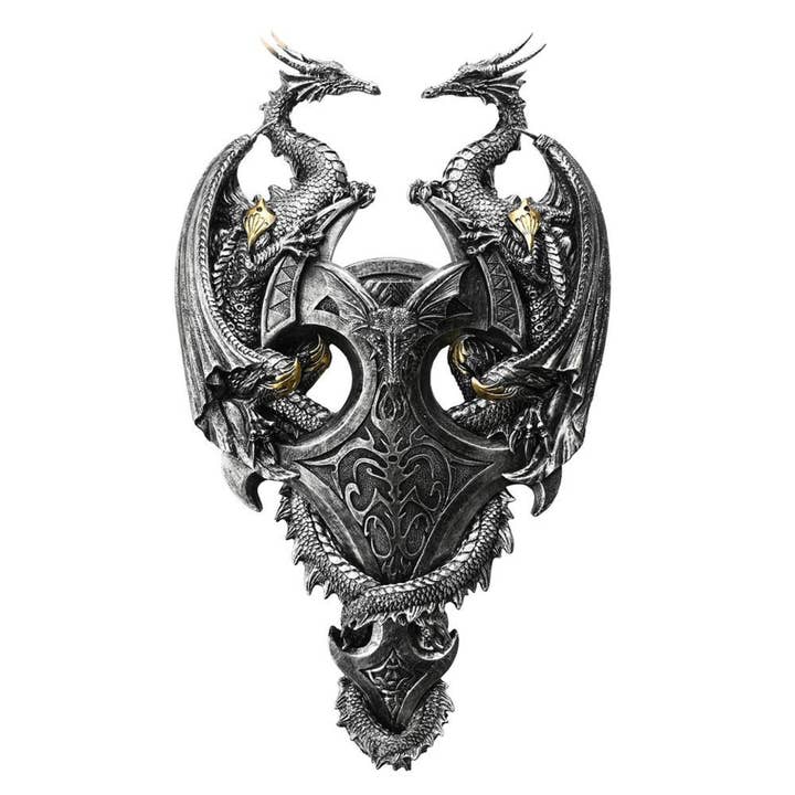 Juliana Mystic Legends Placa de Parede Dragões Prateada por atacado de WIDDOP and Co.