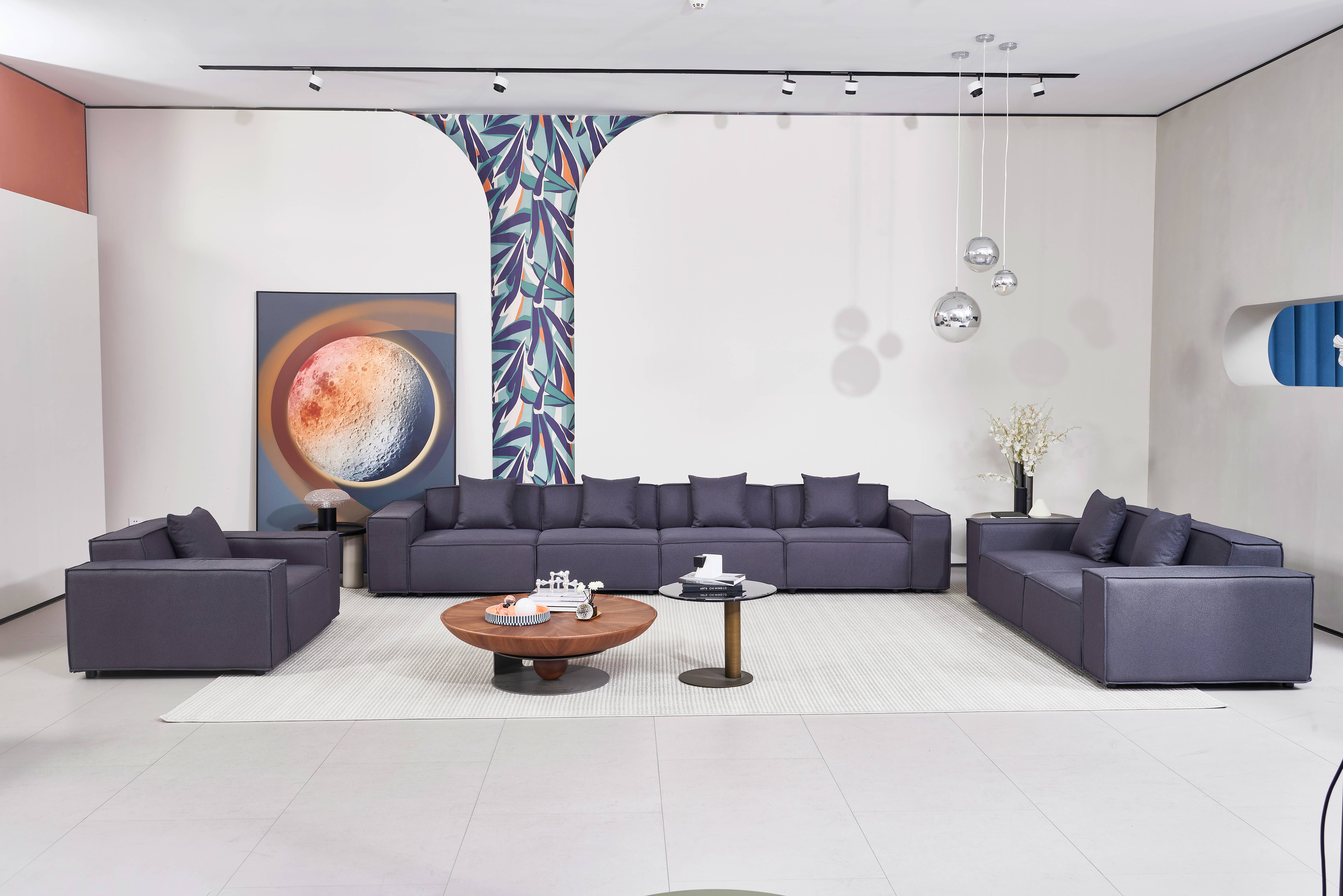 LivingTaste Home Inc - Vente Canapés - Canapé d'angle trois places Versaluxe en gris4