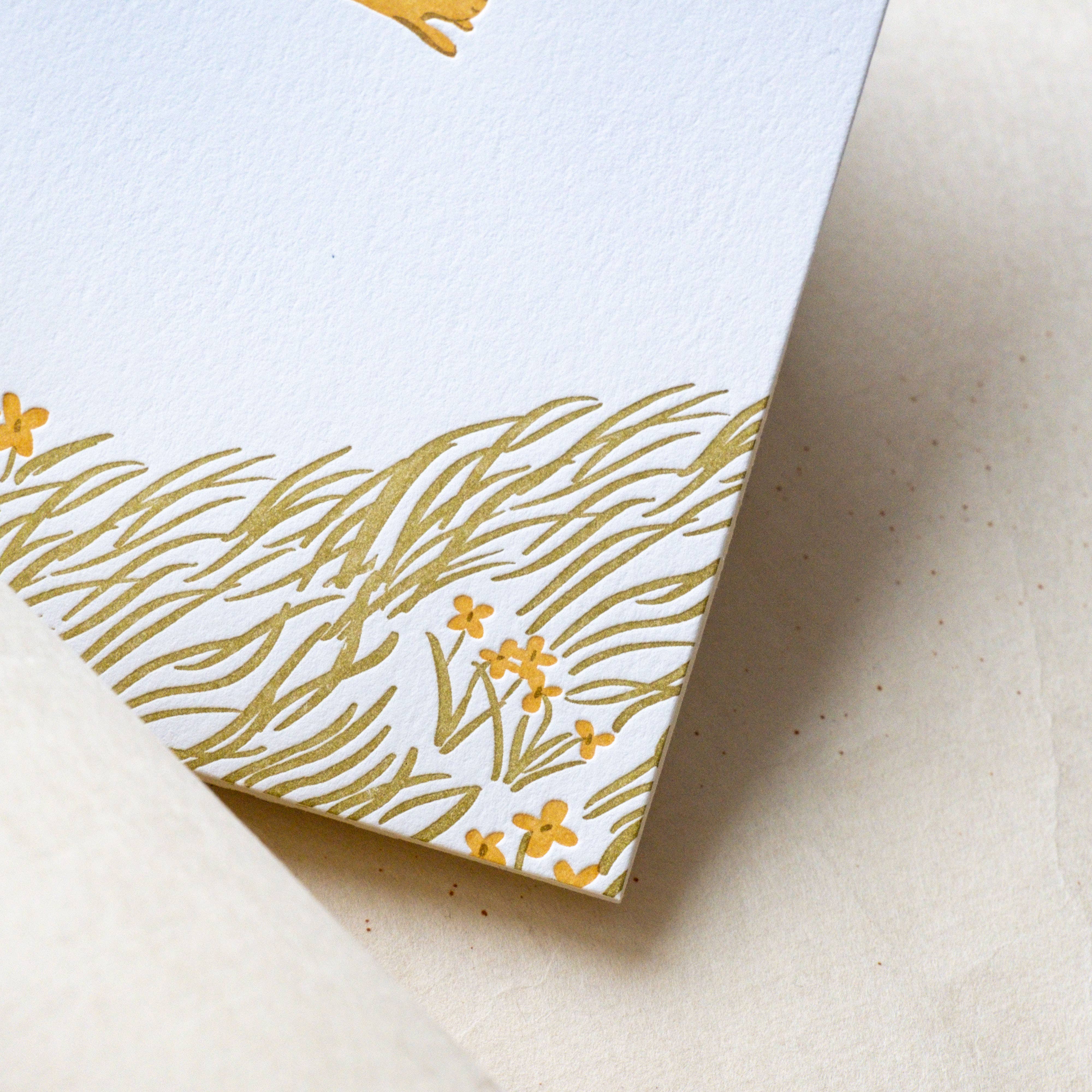 Homework Letterpress Studio - Wholesale Valentine's Day Card - For You Bunny | Everyday | Letterpress Card3