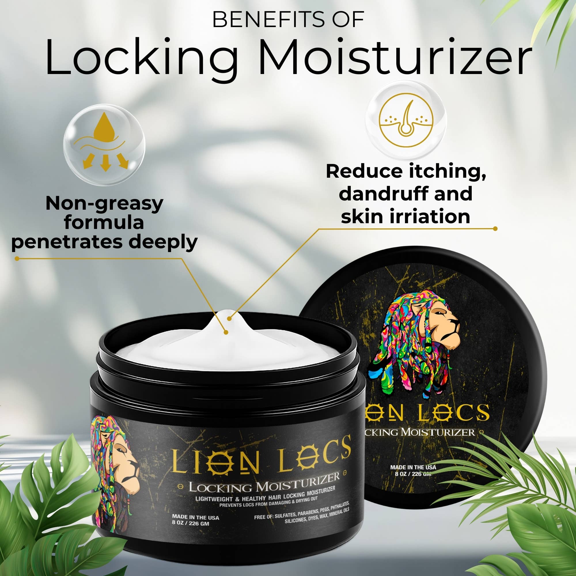 Lion Locs LLC - Wholesale Hair Styling Gel/Mousse - Lion Locs Locking Moisturizer Gel / Cream1