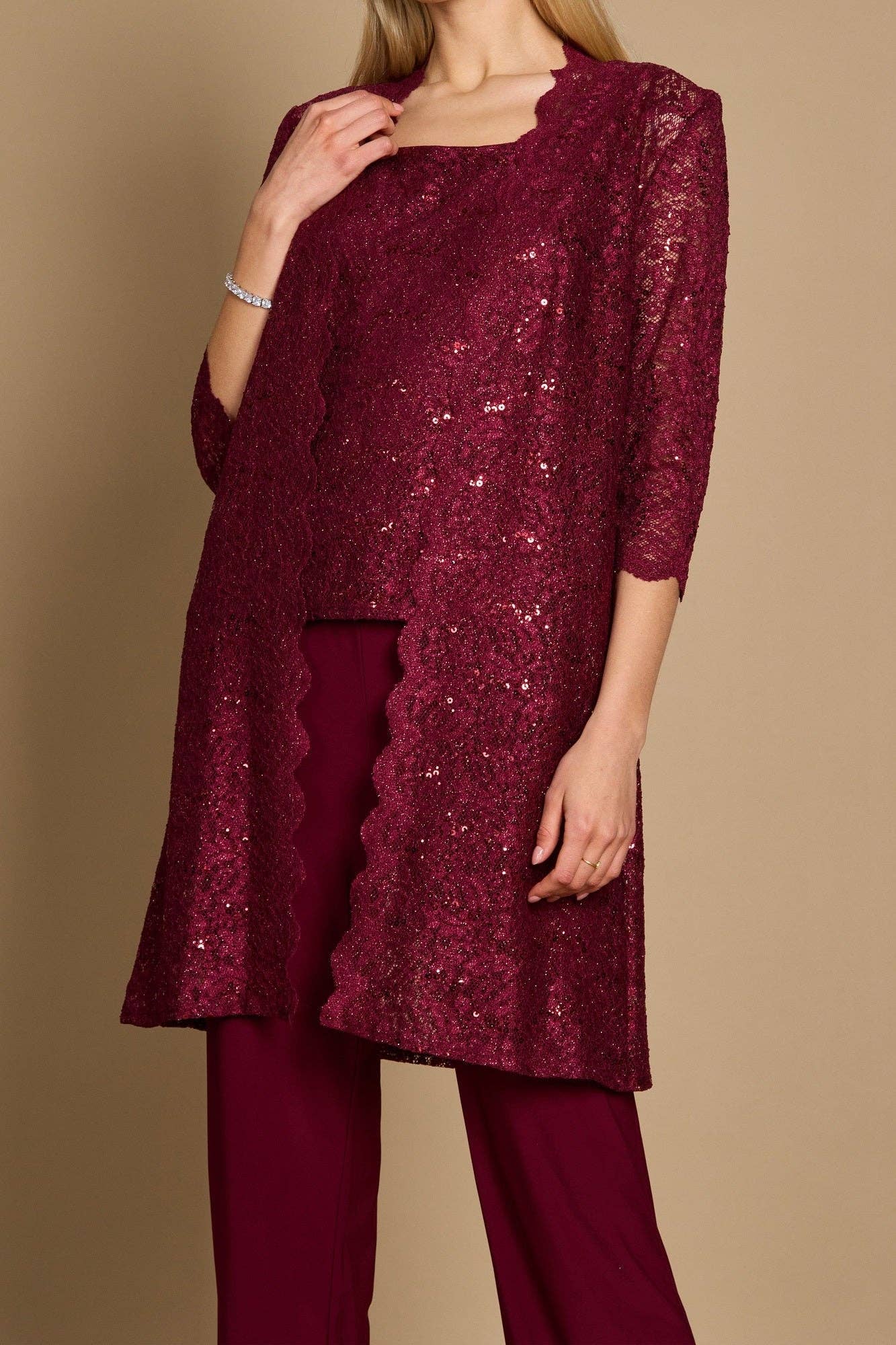 Kos Couture - Wholesale Kostuum - Dames - Grote Maten Moeder van de Bruid Formeel Broekpak Groothandel32