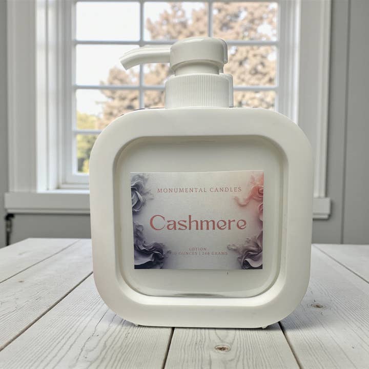 Cashmere Pump Lotion - 10 oz for wholesale by Monumental Candles LLC