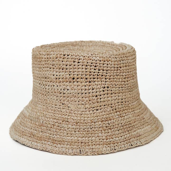 Augustine Hat Co. - Wholesale Bucket Hat - Unisex - Isla - Raffia Bucket Hat1