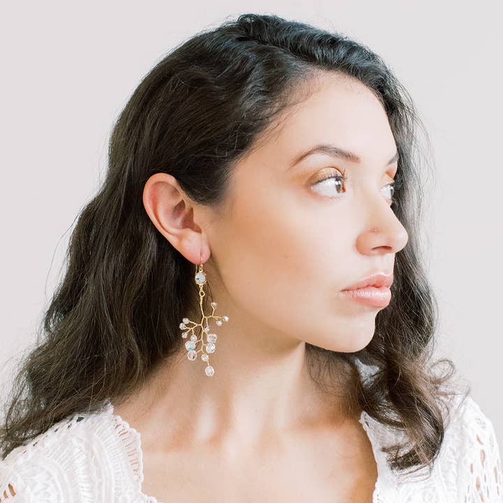 Acute Designs - Wholesale Dangle Earrings - Swarovski Vine Statement Earrings 6