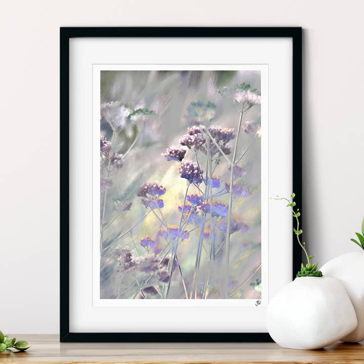 Verbena Floral Fine Art Giclée Print for wholesale by Jessica Wilde