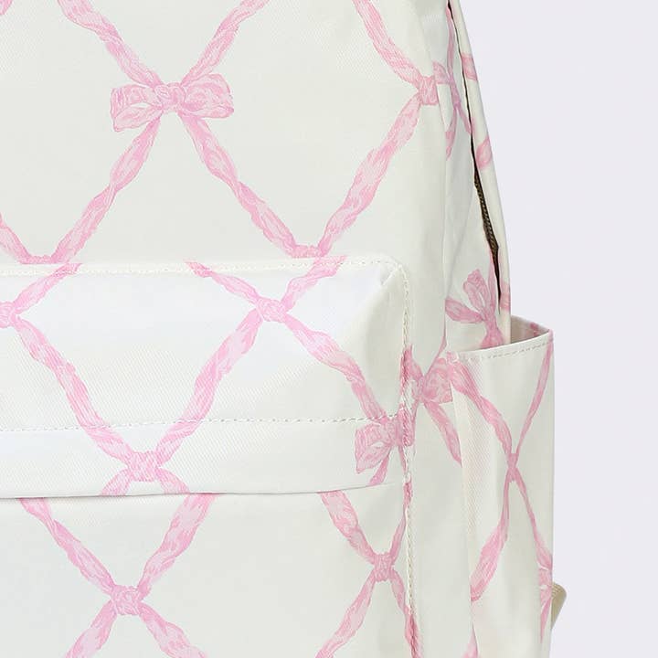 sassy kids palace - Wholesale Backpack - Kids - Girls Bow Printed Backpack