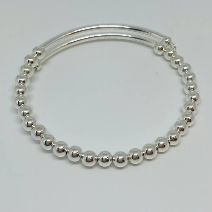 Sterling Silver Beaded Wrap Bracelet for wholesale by Chappy Girls