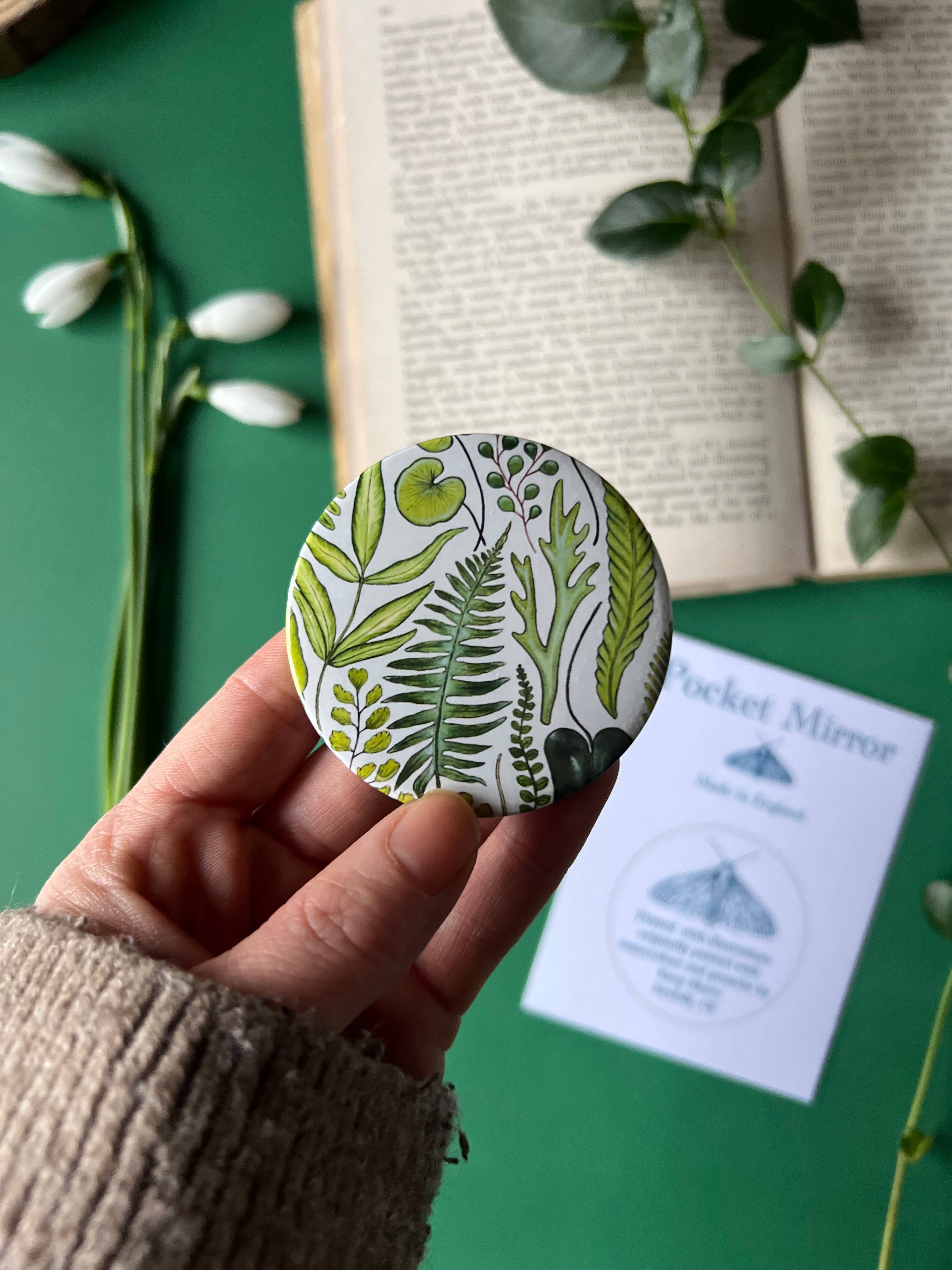 Tansy Moore - Wholesale Compact Mirror - Carnivorous Plants Pocket Mirror5