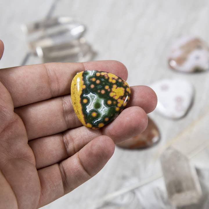 Rock Paradise - Wholesale Spiritual Stone/Crystal - Crystal Jasper Cabochon Triangle Shaped