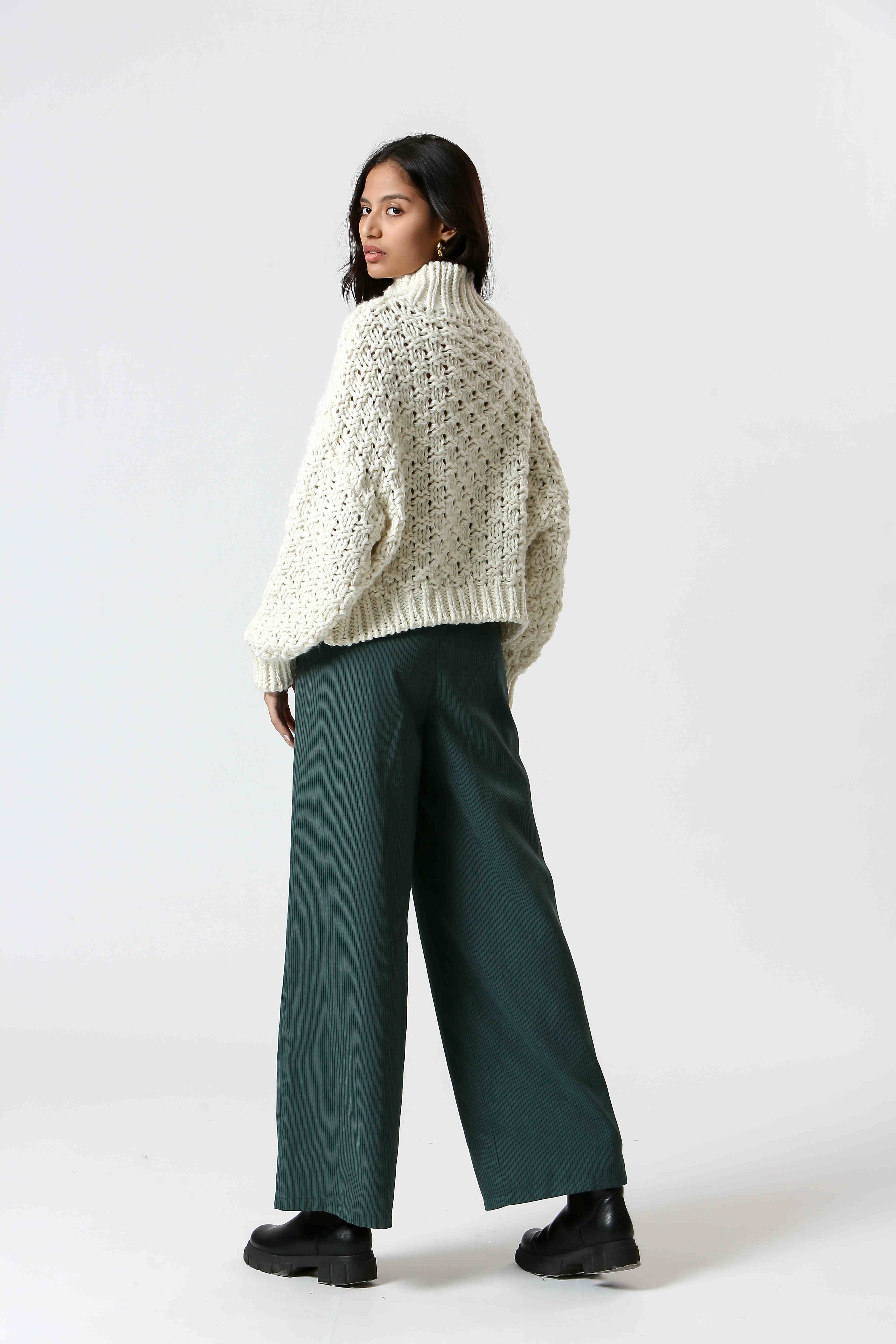 The Korner - USA - Venta al por mayor Jersey de punto - Mujer - T24203346 - Jersey de punto con cuello alto para mujer4