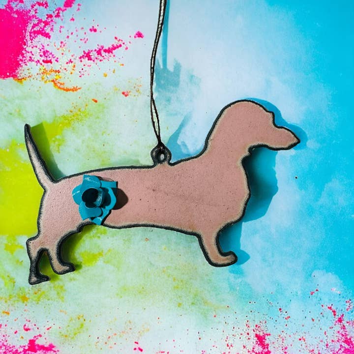 Iron Jewel - Wholesale Ornament - Dachshund ornament Christmas Pet Gifts recycled metals USA