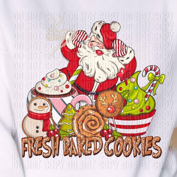 Fresh Baked Cookies DTF Transfer for wholesale by K and M Designs