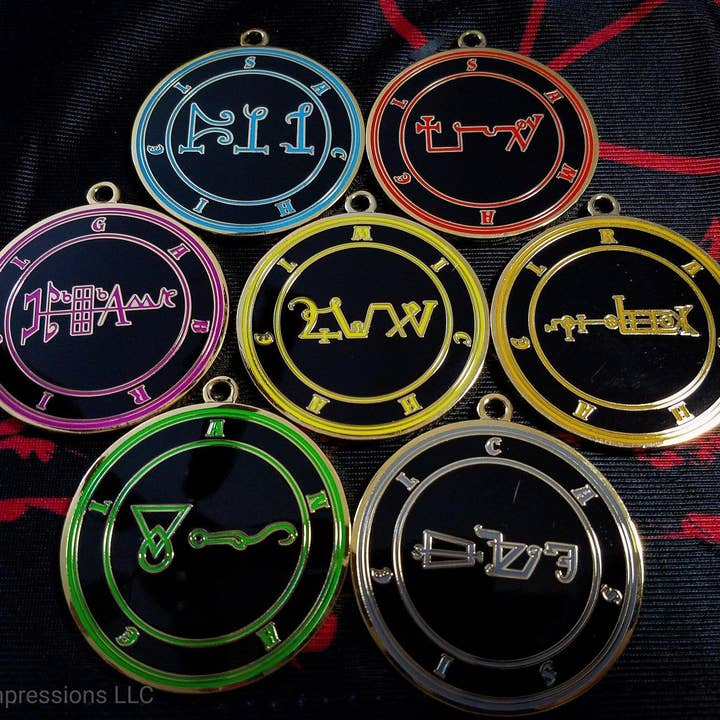 Goetic Impressions - Wholesale Individual Charm/Pendant - Archangel Cassiel Sigil Pendant7