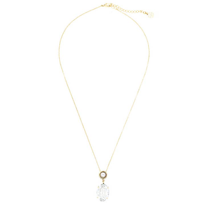 Basics chain 17 - colar romântico com pendente em pedra por atacado de Sergio Engel jewellery