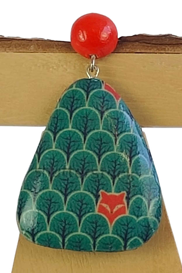 NOA ECCO - Vendita all'ingrosso Orecchini pendenti - Orecchino triangolare volpe2