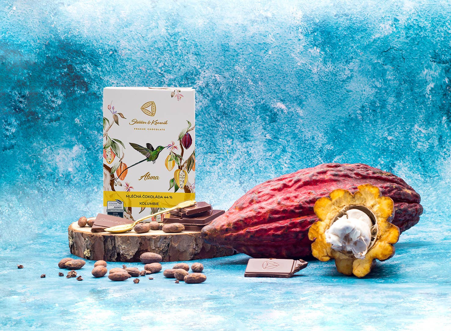 Prague Chocolate - Wholesale Chocolate Bar - Aluna Bar - 44% Milk Chocolate1