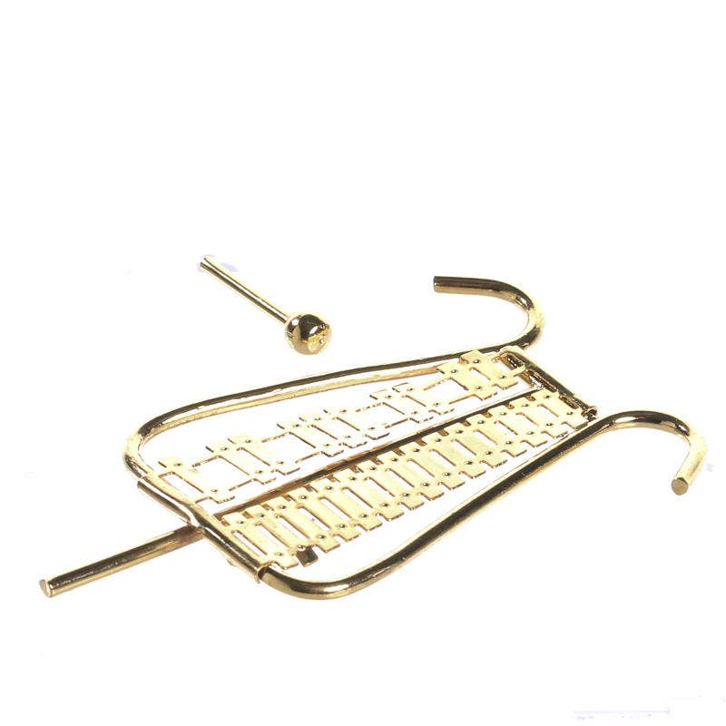 Factory Direct Craft - Wholesale Decorative Tabletop Object - Mini Brass Musical Instrument - Select Type8