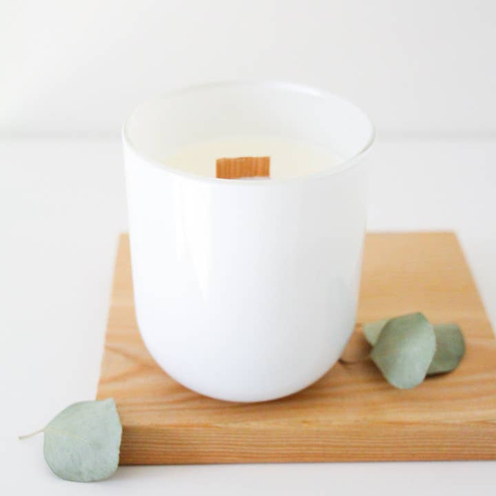 Wholesale Candles – wholesale Burkljus – 9 oz Partihandel Vita Glansiga Ljus | Privat Märke