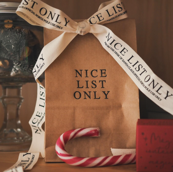 soch and co - Wholesale Ribbon - Gift Wrapping - Nice list Christmas ribbon2