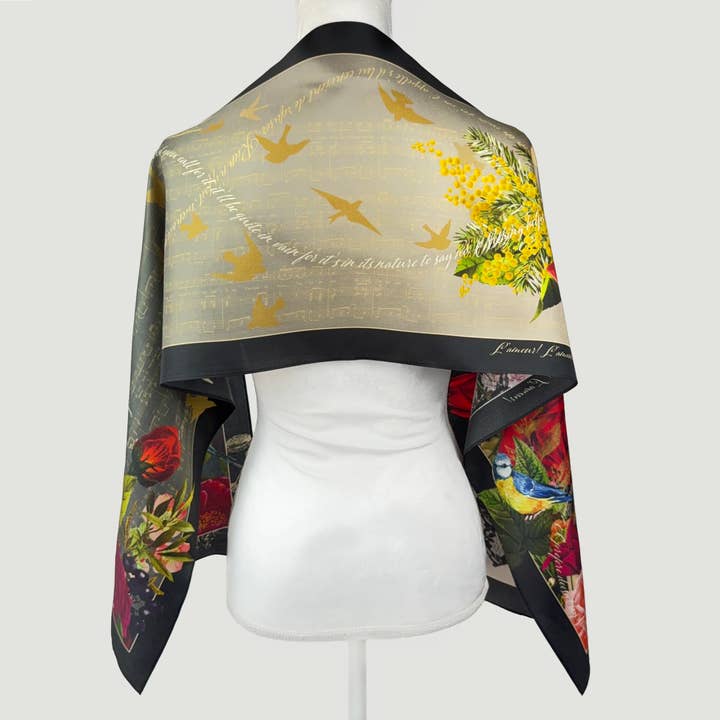 Bizet Carmen Oblong Silk Scarf for wholesale by Opera Scarves