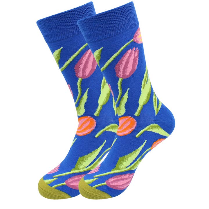 Sick Socks - Favorite Flowers -Tulip Socks for men and women for wholesale by Real Sic