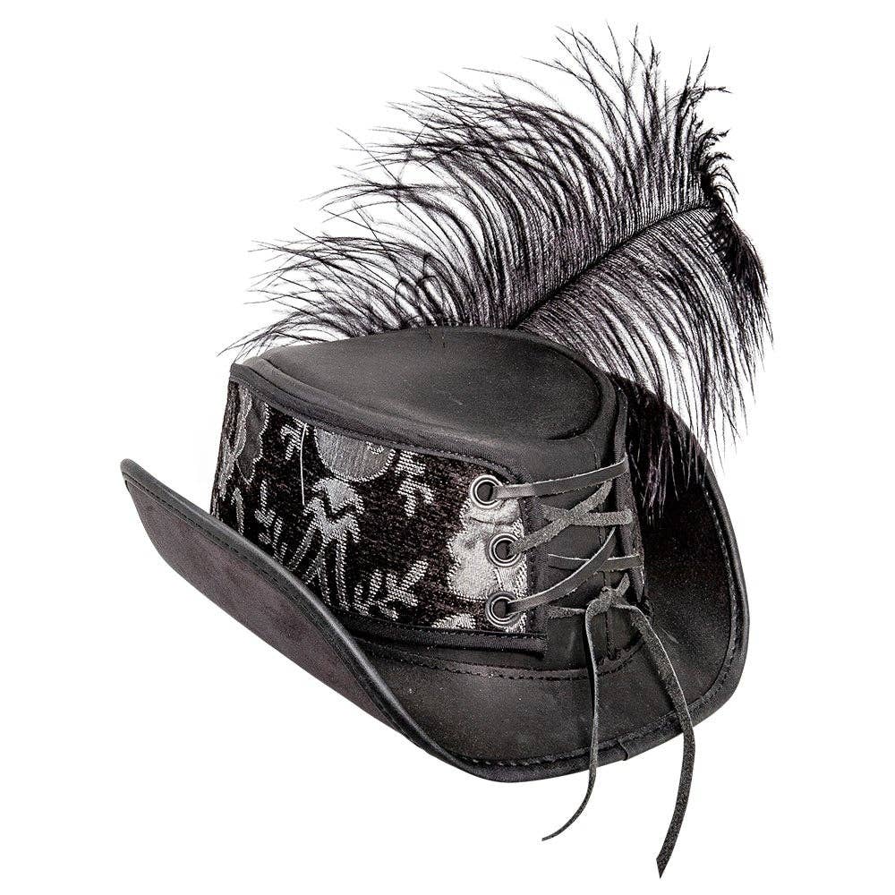 American Hat Makers - Vendita all'ingrosso Fedora - Unisex - Cappello da Festival in Pelle - Stile Reversibile Ren22