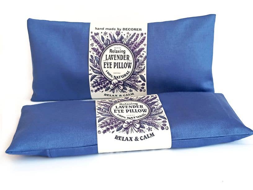 DECORER - Wholesale Meditation Supplies - Weighted - Relaxing Eye Pillow! Lavender - Aromatherapy