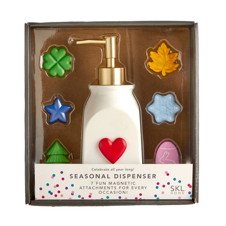 Seizoensgebonden Lotion-/Zeepdispenser, Wit/Multikleur voor wholesale door SKL HOME