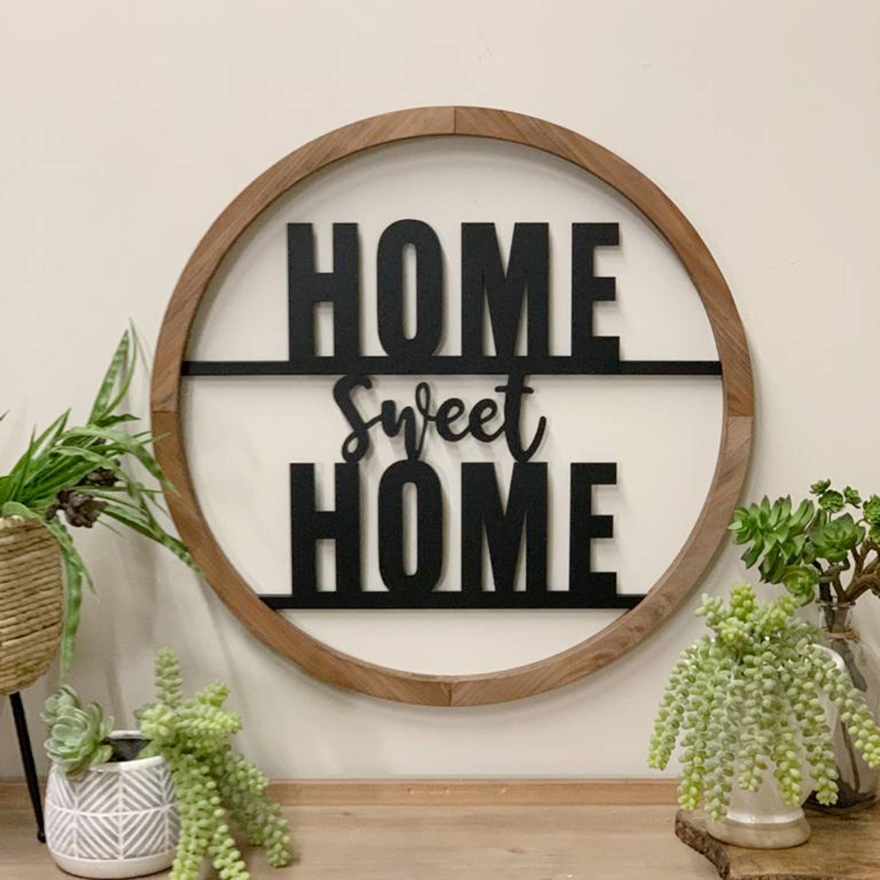 VIP Home & Garden - Wholesale Sign - VIP Iron 22 in. Black Cutout Sign Home Sweet Home6