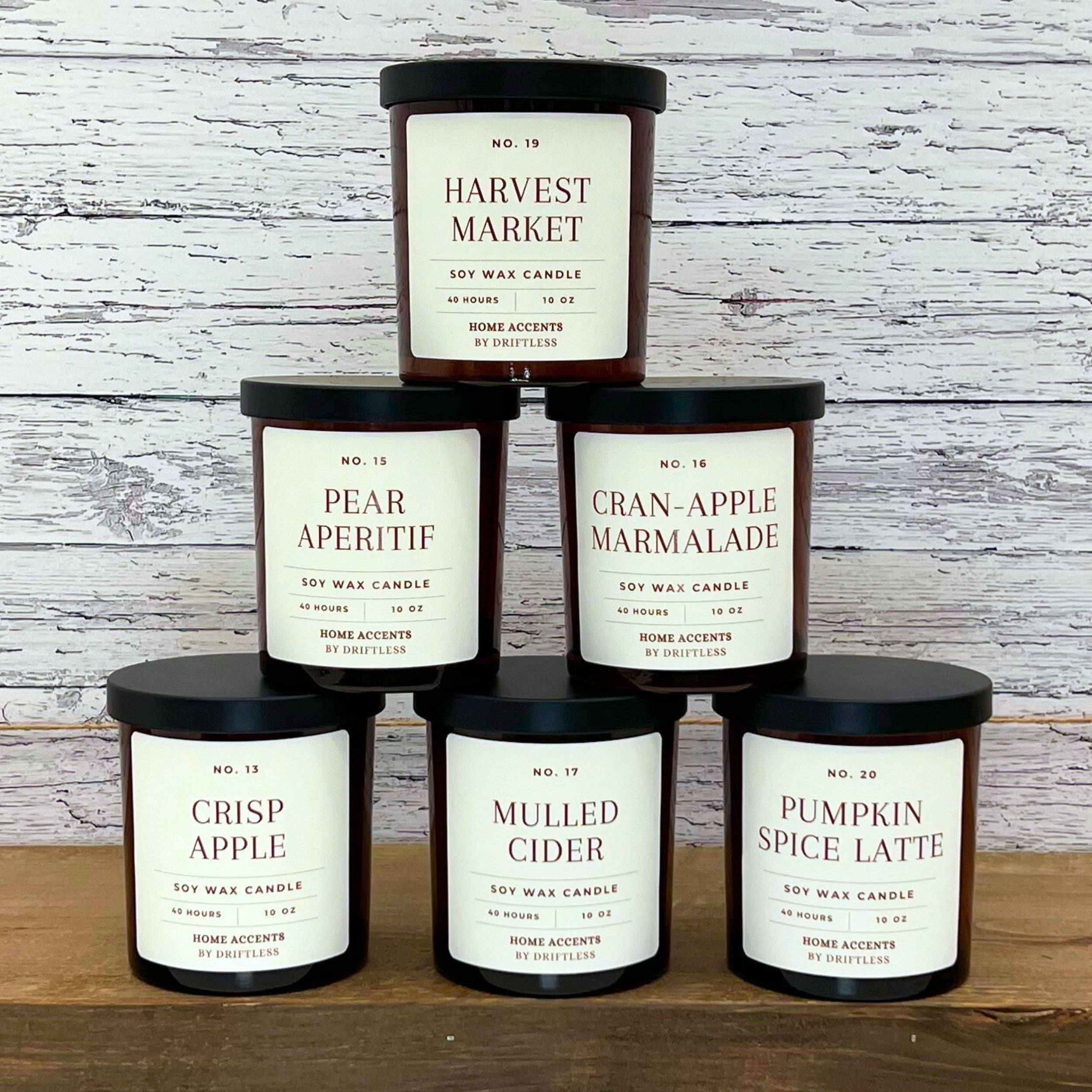 Home Accents By Driftless - Wholesale Jar/Filled Candle - Harvest Market Vintage Fall Candles - Halloween Decor2