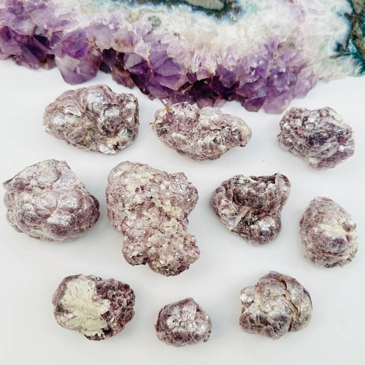 Rock Paradise - Wholesale Spiritual Stone/Crystal - Botryoidal Lepidolite Crystal Clusters1