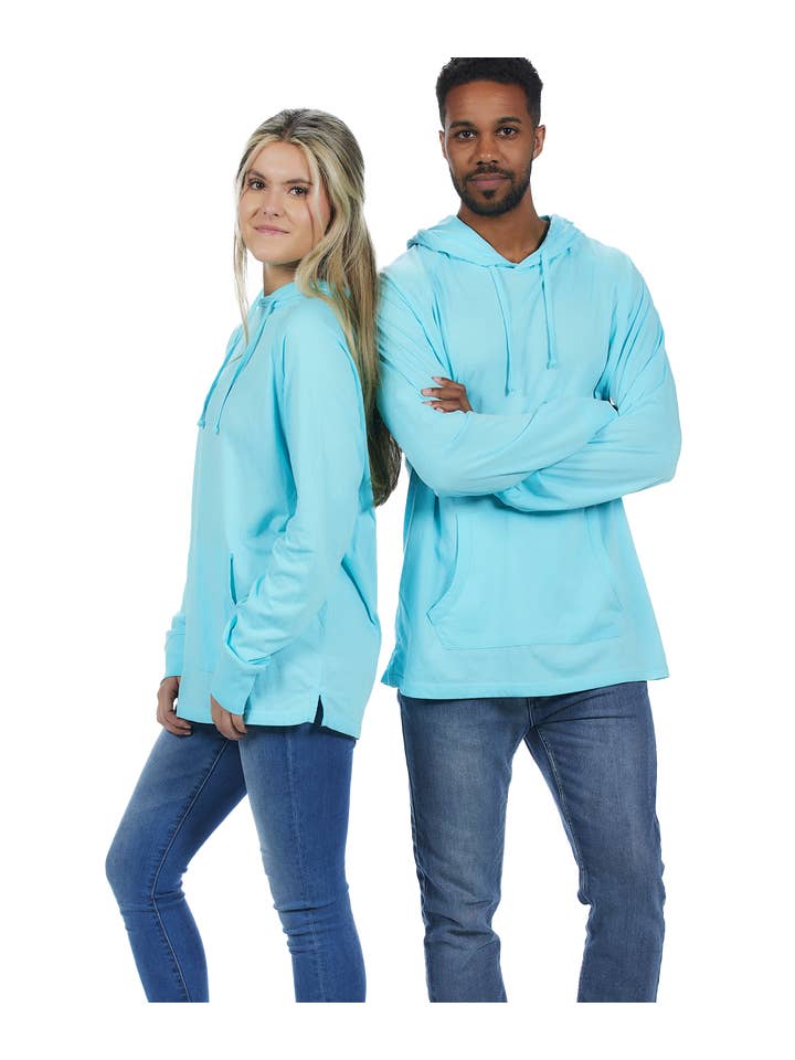 U.S. Apparel - Wholesale Hoodie – Women's - Unisex Fit Jersey Hoodie - Light Garment Burnout Raglan37