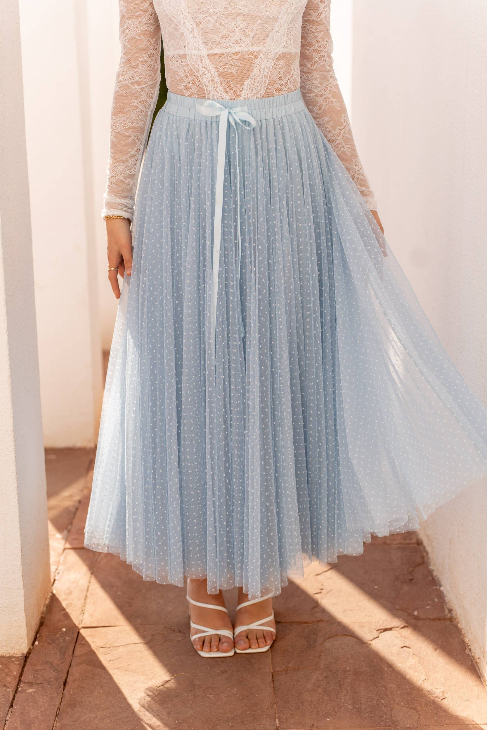 CHOKLATE PARIS - Wholesale Skirt - Women's - Aria tulle plumetis skirt - CK08077-329