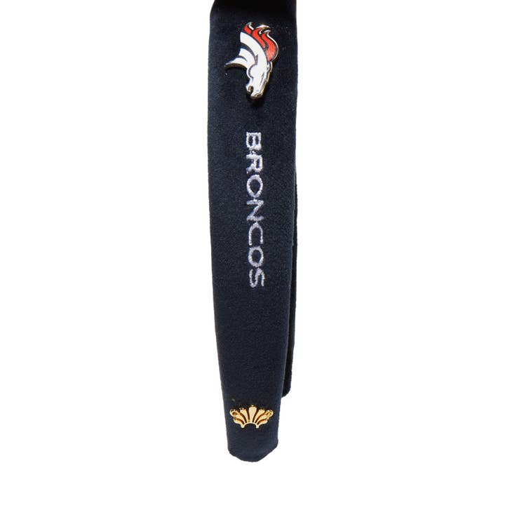 Lele Sadoughi - Wholesale Fashion Headband - Unisex - DENVER BRONCOS LELE SADOUGHI X NFL NAVY CHARLOTTE HEADBAND